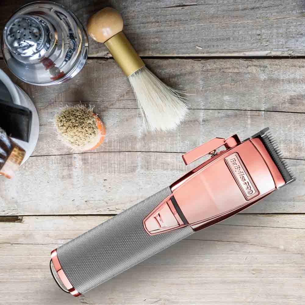 BaByliss PRO 4Artists Barber Clipper ROSEFX mit 8 Kammaufsätzen FX8700RGE