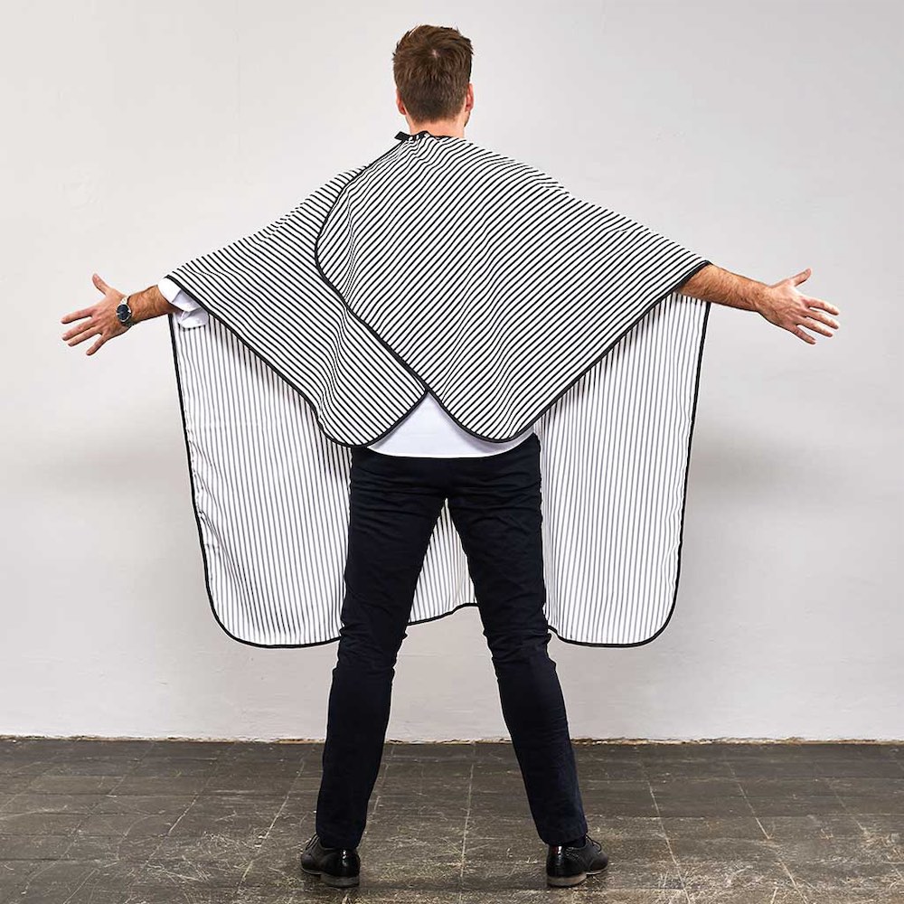 Trend Design Barber Schneide- und Rasierumhang - Gestreift