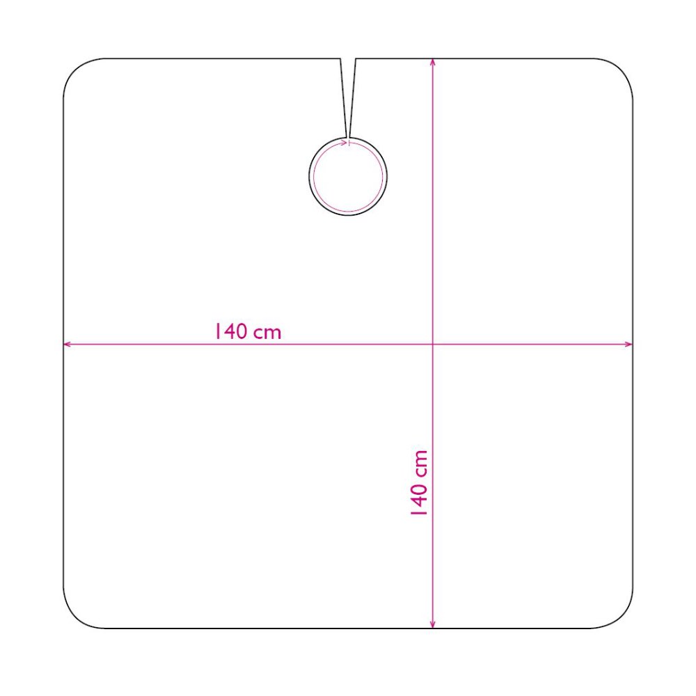 Trend Design Einweg-Frisierumhang BIOCape Pro XL 9003 - Schwarz - 33 Stück