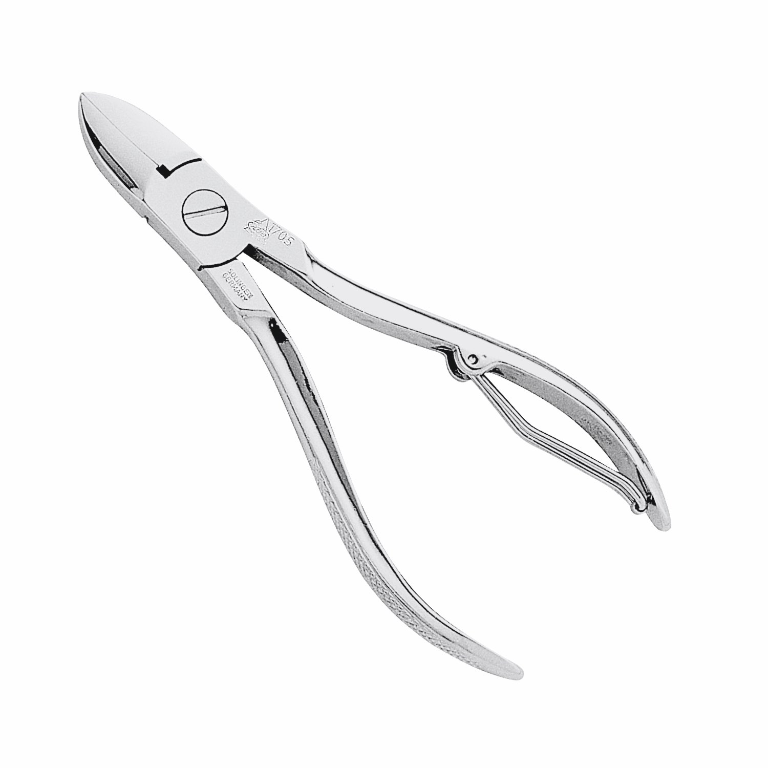 Erbe Haut- und Nagelzange vernickelt, karierte Schenkel, Drahtfeder - 91705 Erbe Haut- und Nagelzange vernickelt, karierte Schenkel, Drahtfeder - 91705