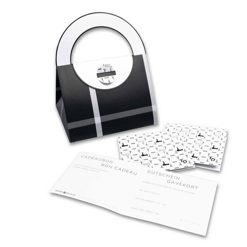 Trend Design Geschenkgutschein Style Bag  inkl. Geschenktasche - 20 Stück