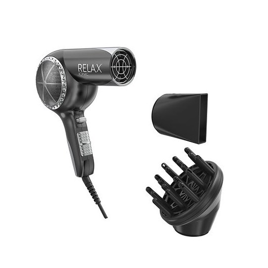 Relax Pro Ionic schwarz Salon Haartrockner 900 Watt