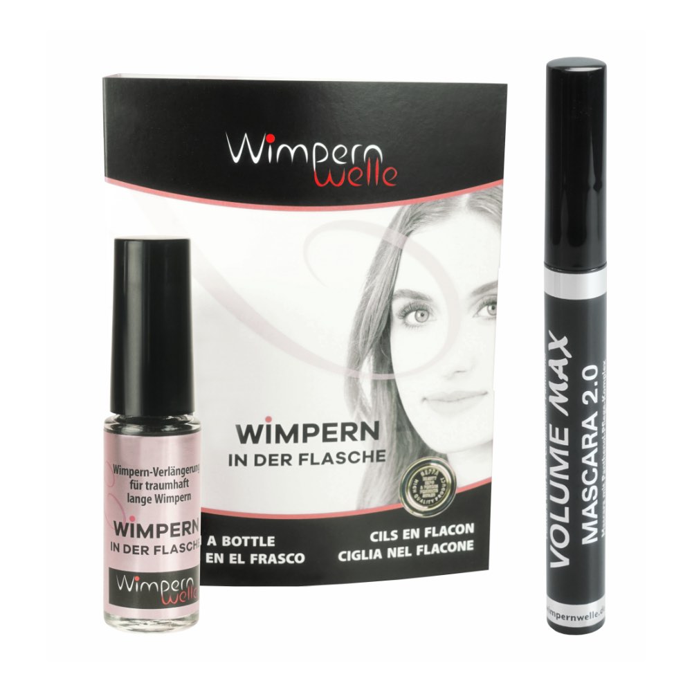 Wimpernwelle - Wimpern in der Flasche Set inkl. Mascara