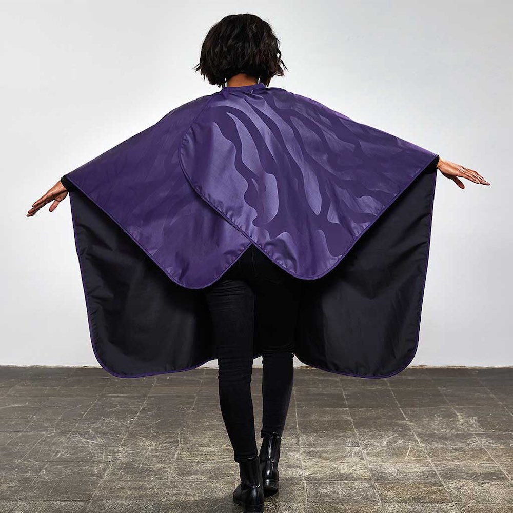 Trend Design NANO Compact Färbeumhang - Violett gemustert