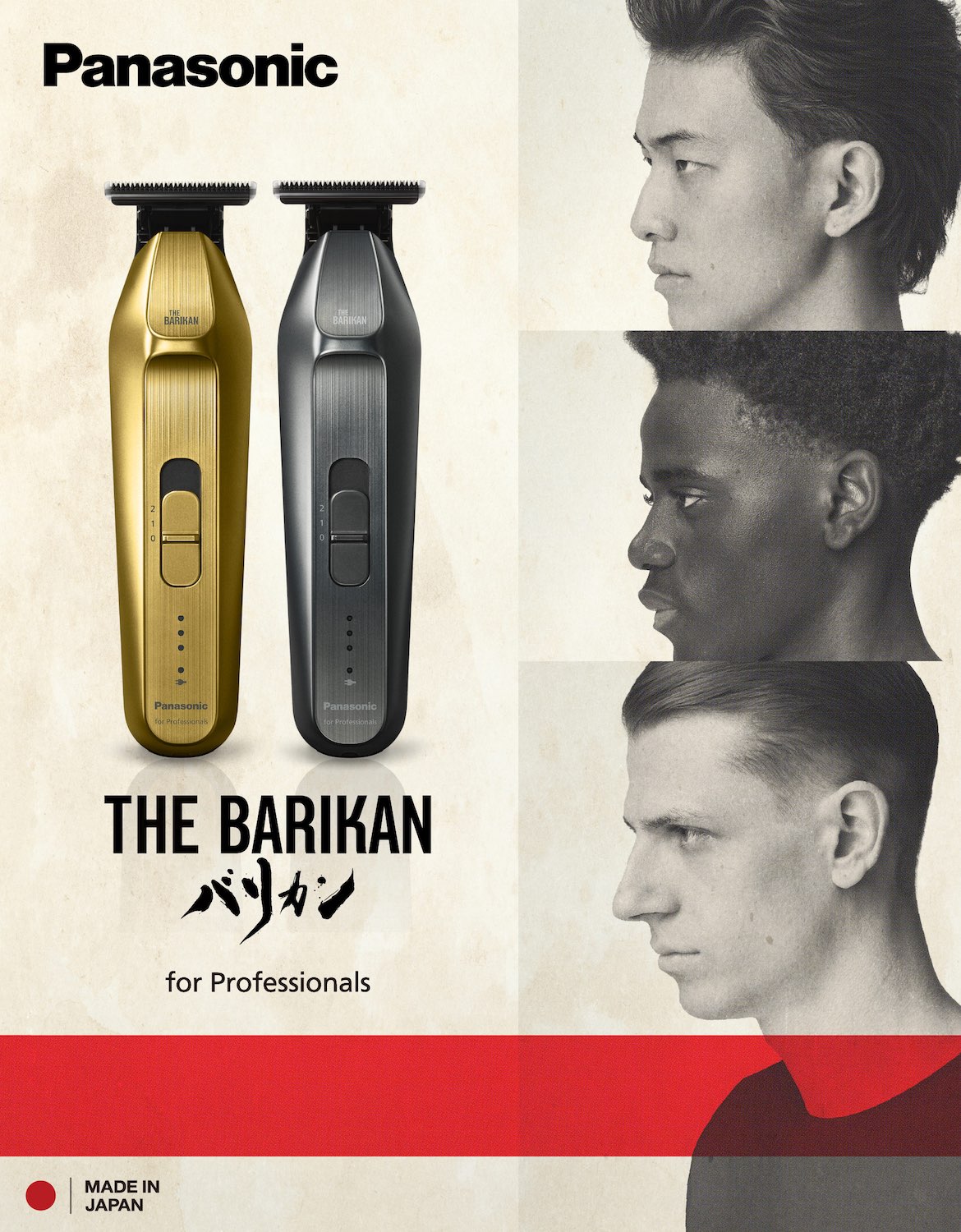 Panasonic ER XT70 gold THE BARIKAN schlanker T-Blade Trimmer ER-XT70