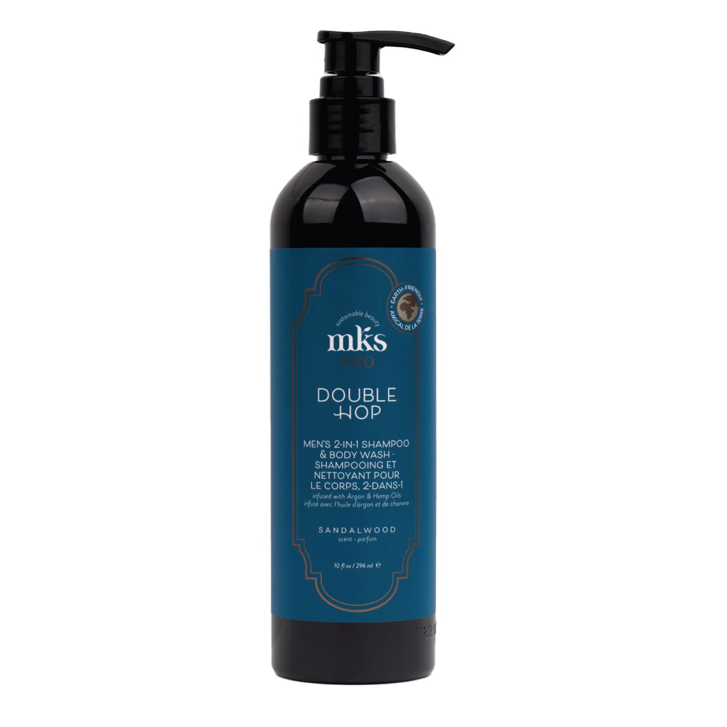 mks eco Mannish Double Hop Men's 2-in-1 Shampoo & Bodywash 296 ml