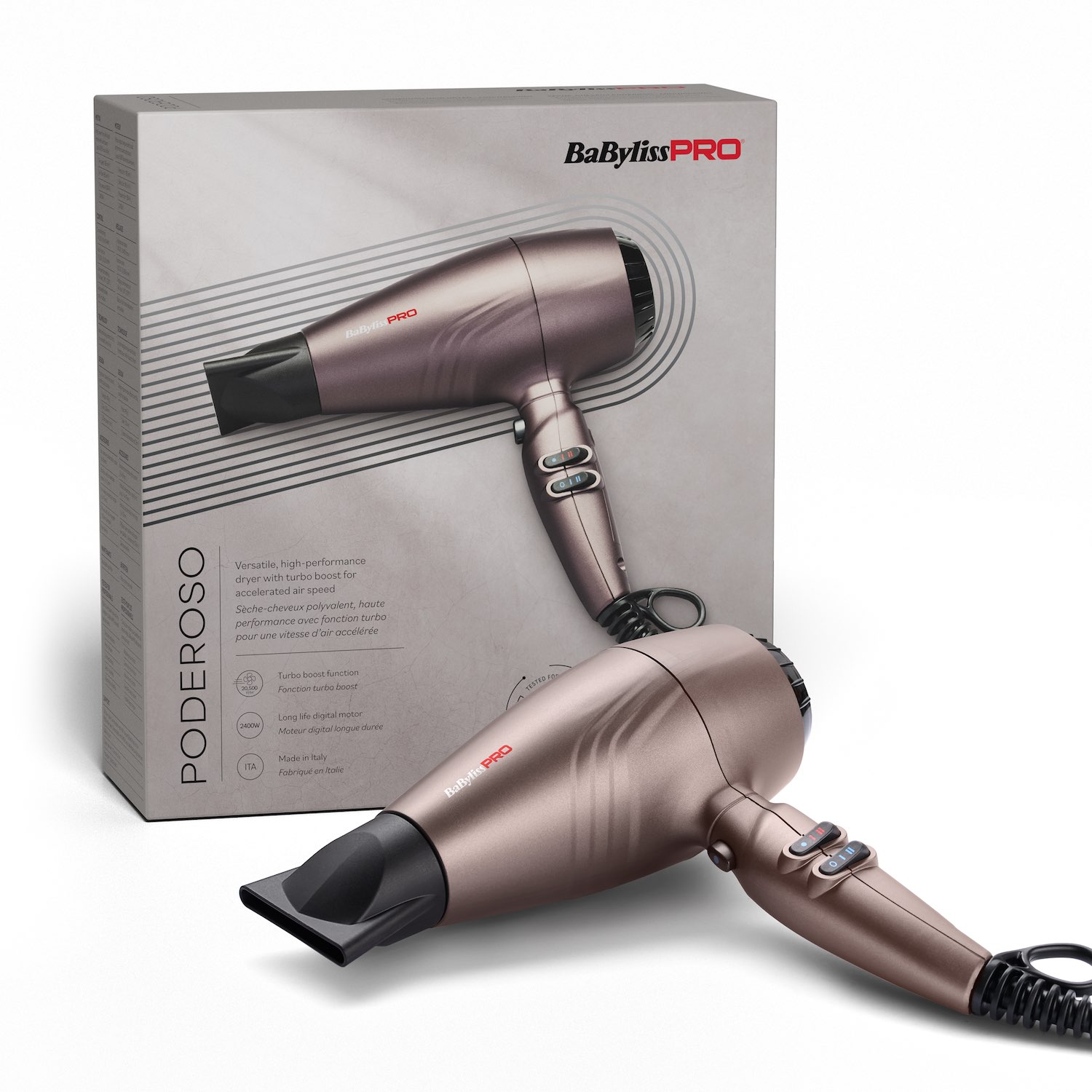 Babyliss PRO Haartrockner Poderoso 2400 Watt BAB7550E