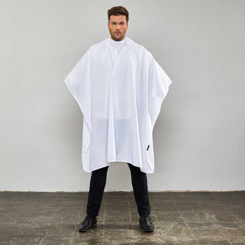 Trend Design Herren Schneideumhang - Weiß mit Druckknopfverschluss