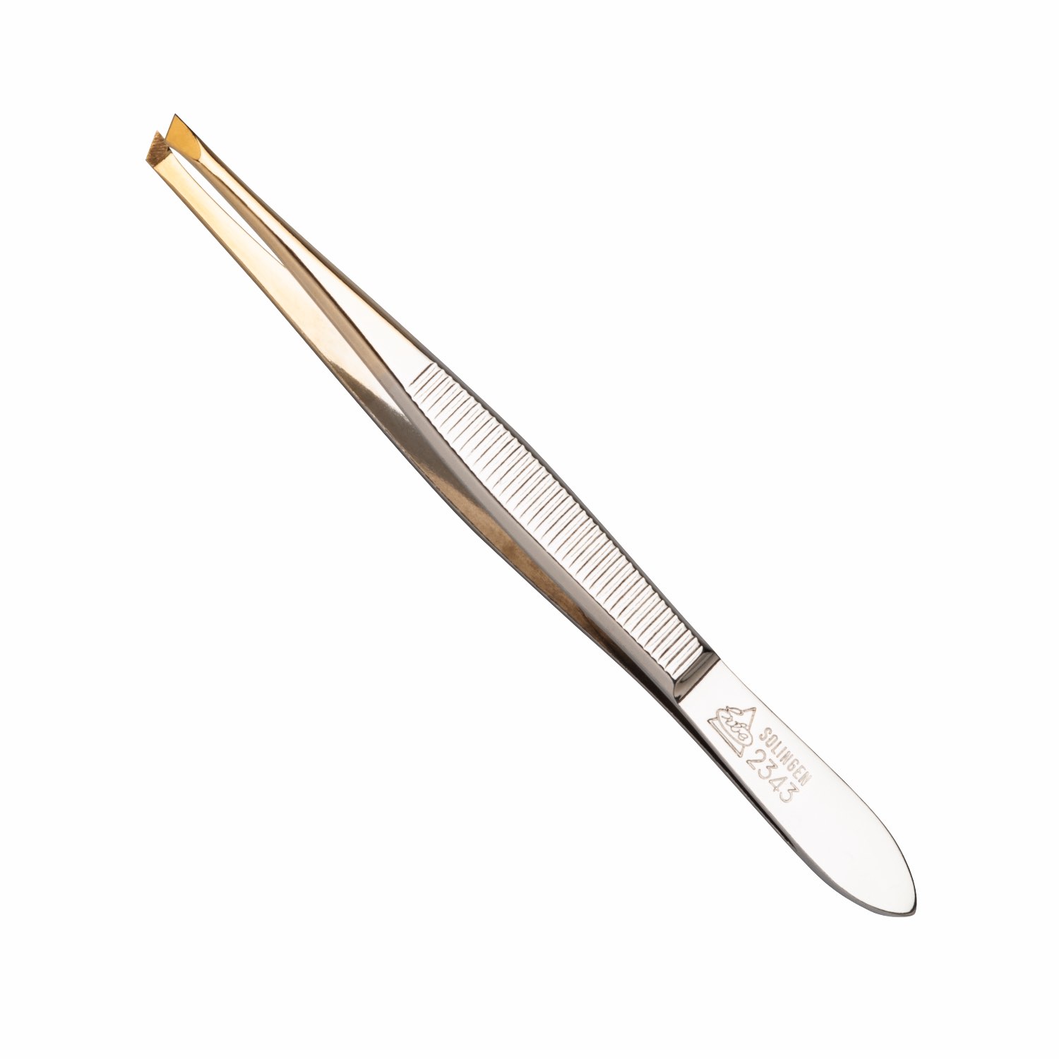 Erbe Pinzette Goldspitz, schmal- schräg - 92343