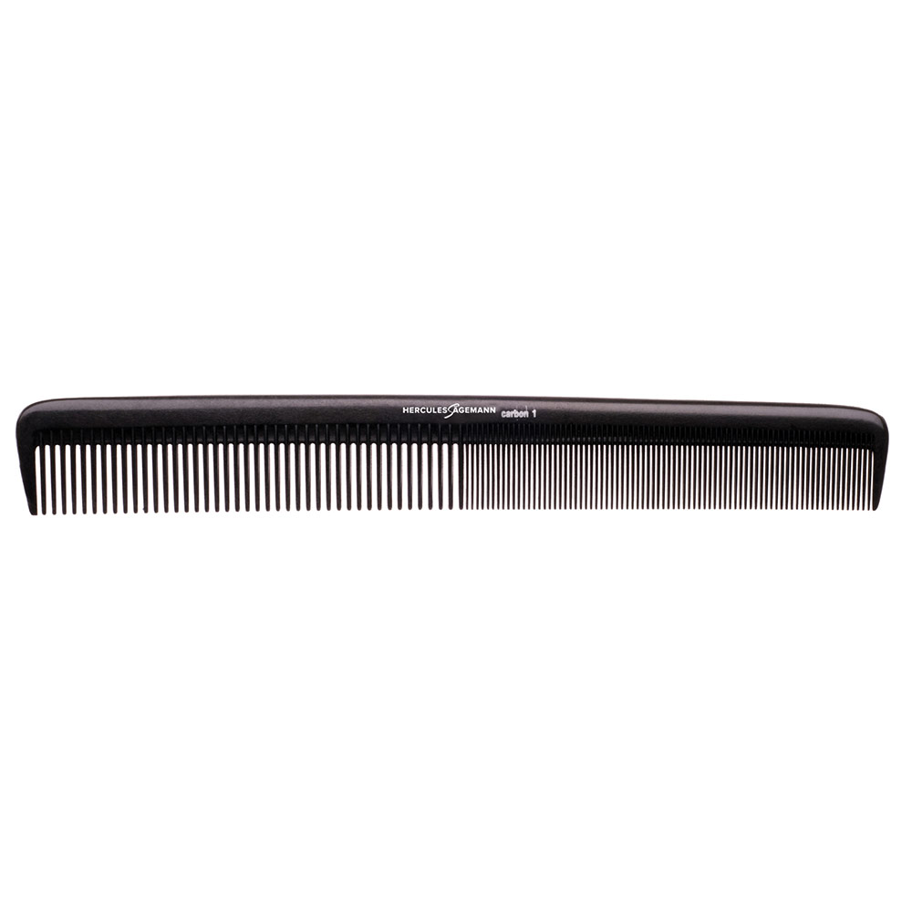 Hercules Sägemann Carbon- Kamm HS C1 anthrazit - 8,5 Zoll