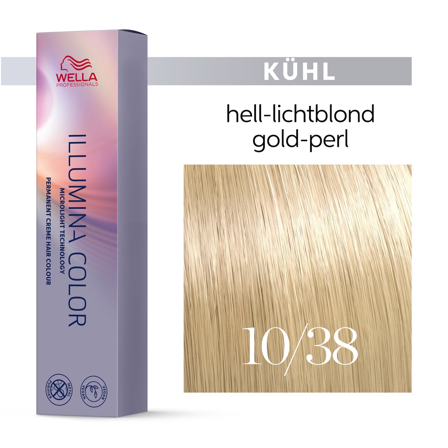 Wella Illumina Color Haarfarbe 10/38 Hell Lichtblond Gold Perl
