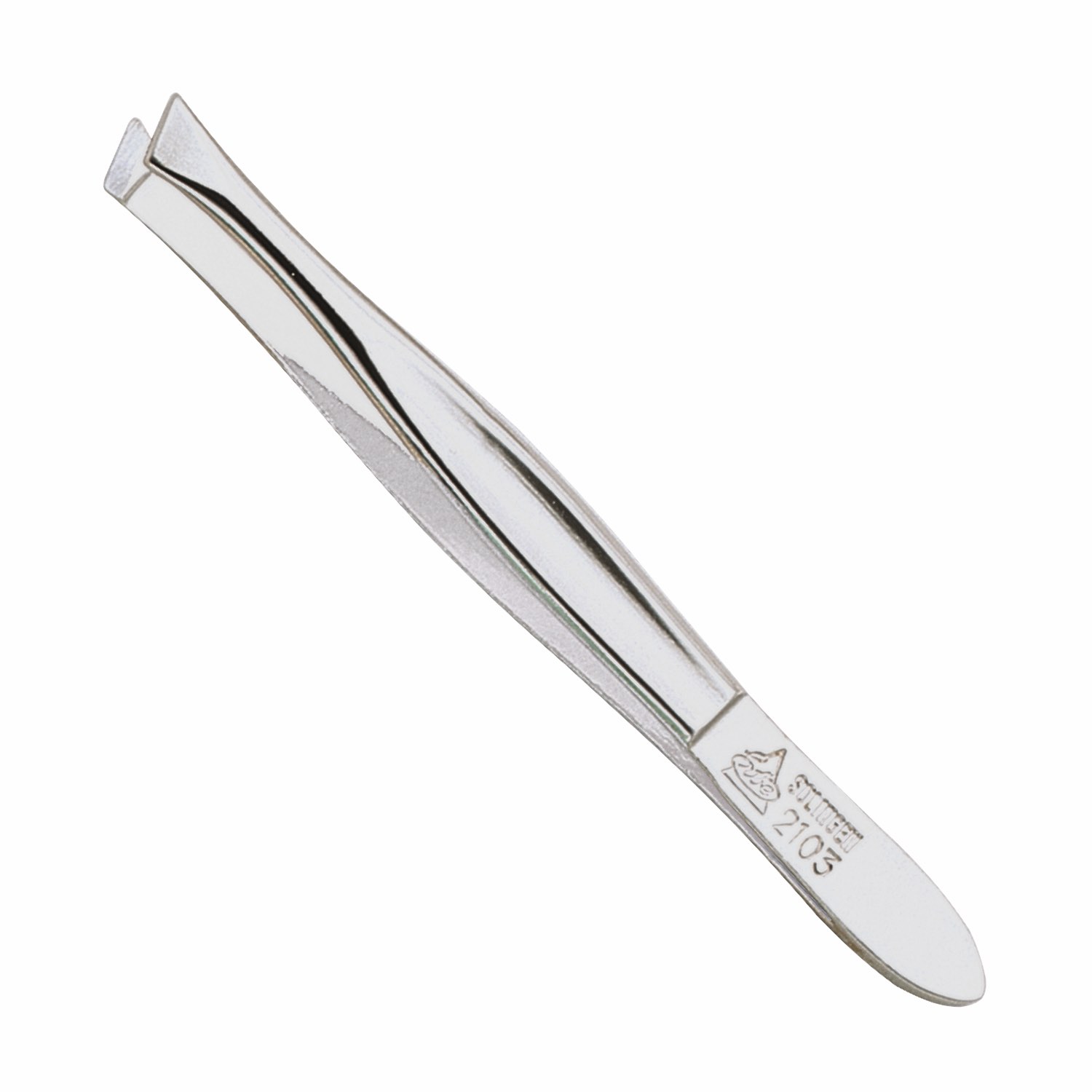 Erbe Pinzette vernickelt, schräg - 92103