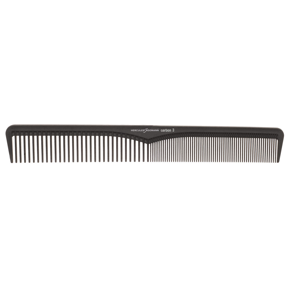 Hercules Sägemann Carbon- Kamm HS C3 anthrazit - 7,0 Zoll