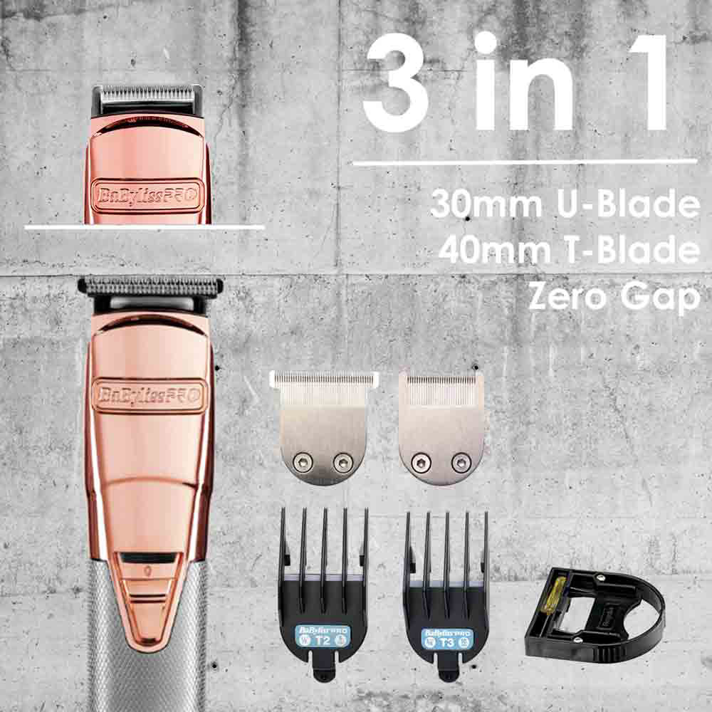 BaByliss PRO 4Artists Barber Trimmer ROSEFX mit Zero Gap Funktion FX7880RGE