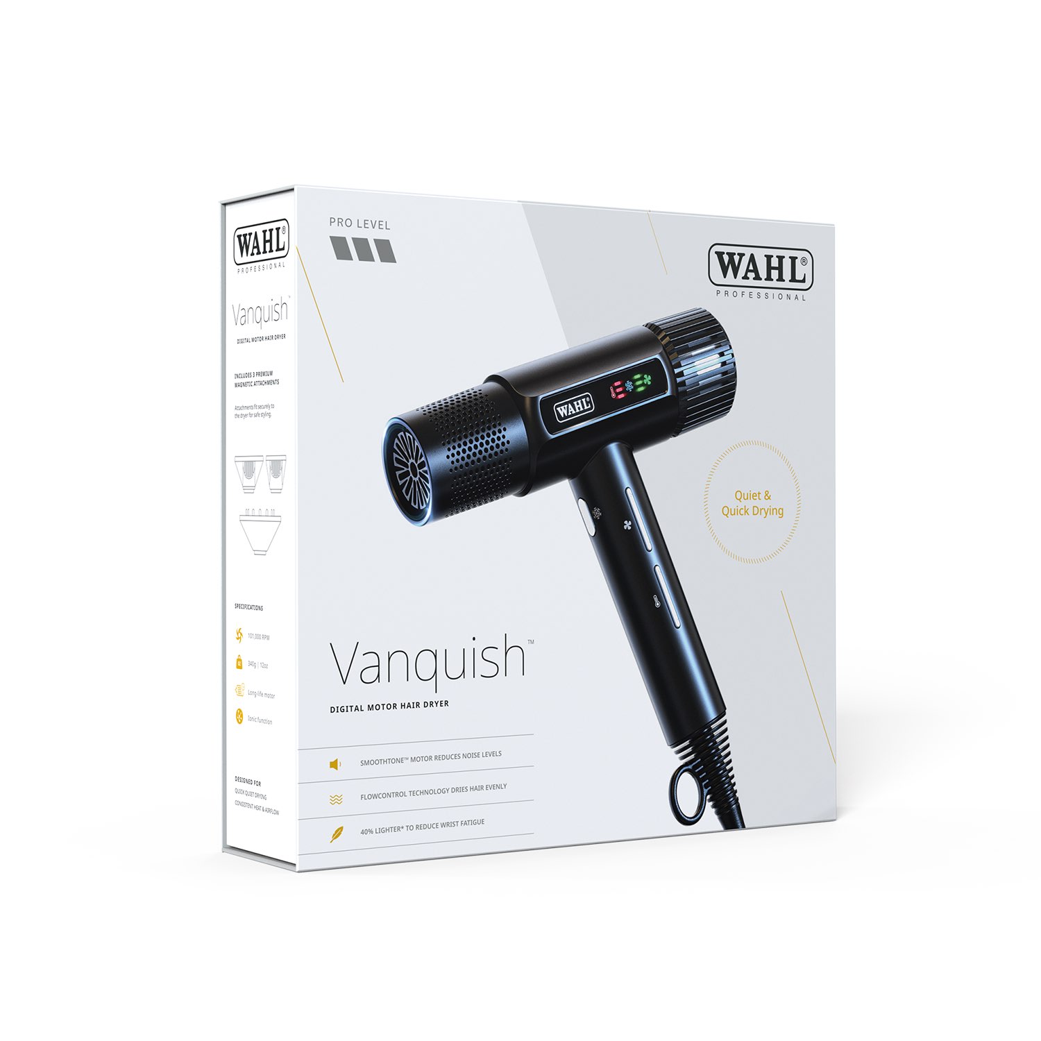 Wahl Vanquish Haartrockner Schwarz 1.600 Watt