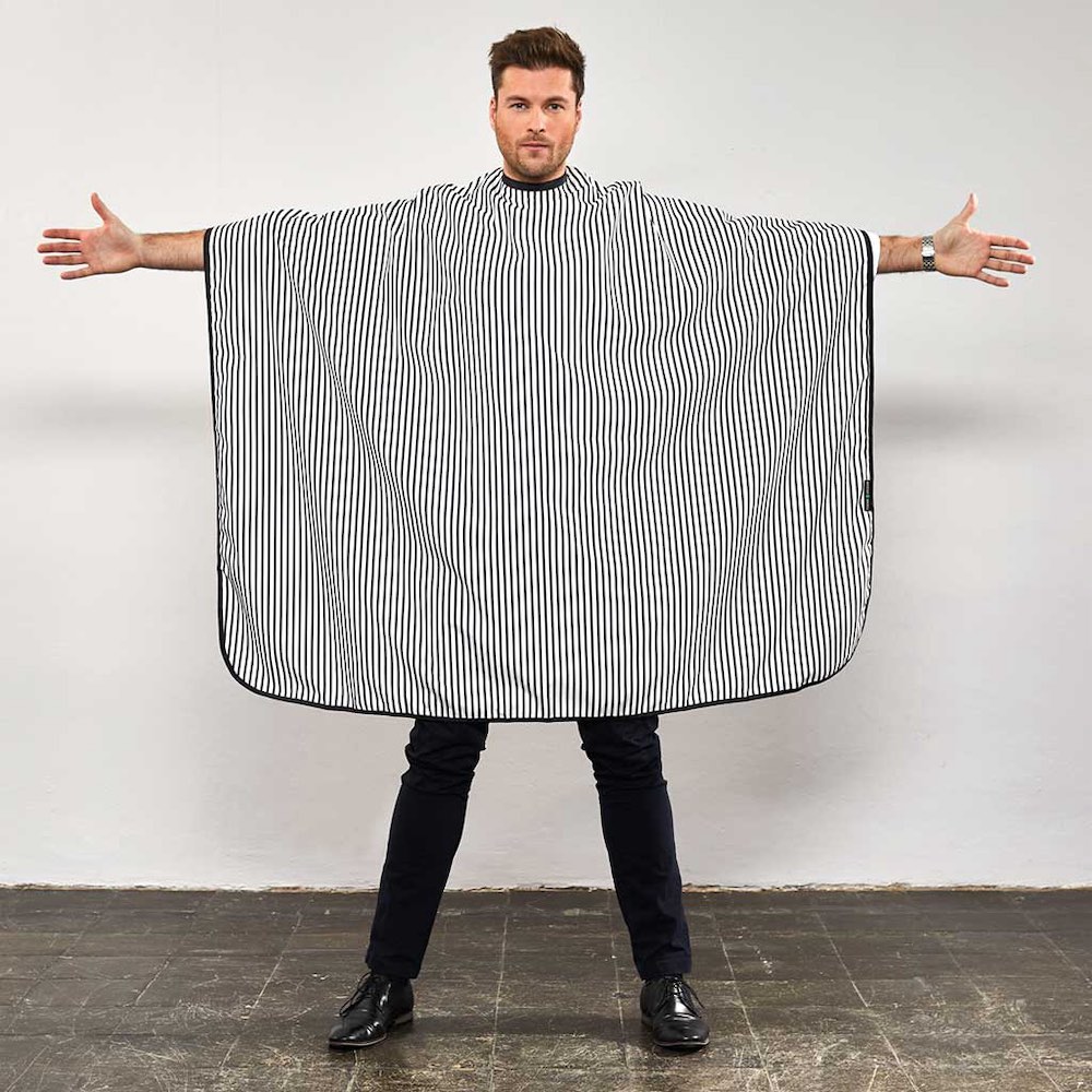 Trend Design Barber Schneide- und Rasierumhang - Gestreift