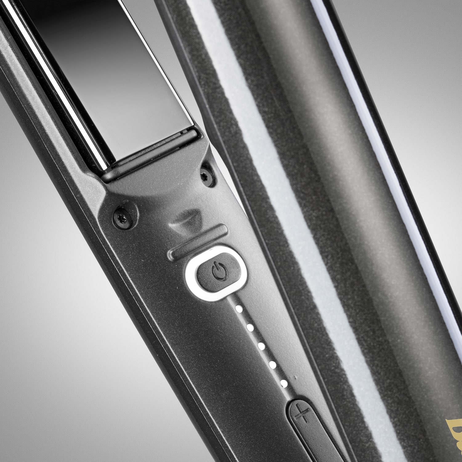 BaByliss PRO STILISTA grau & gold Glätteisen Haarglätter BAB3550OE