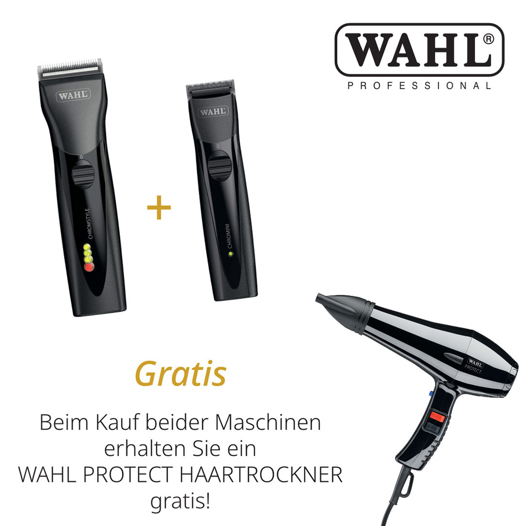 Wahl - Sparset ChromStyle + Chrommini + Gratis Protect Föhn