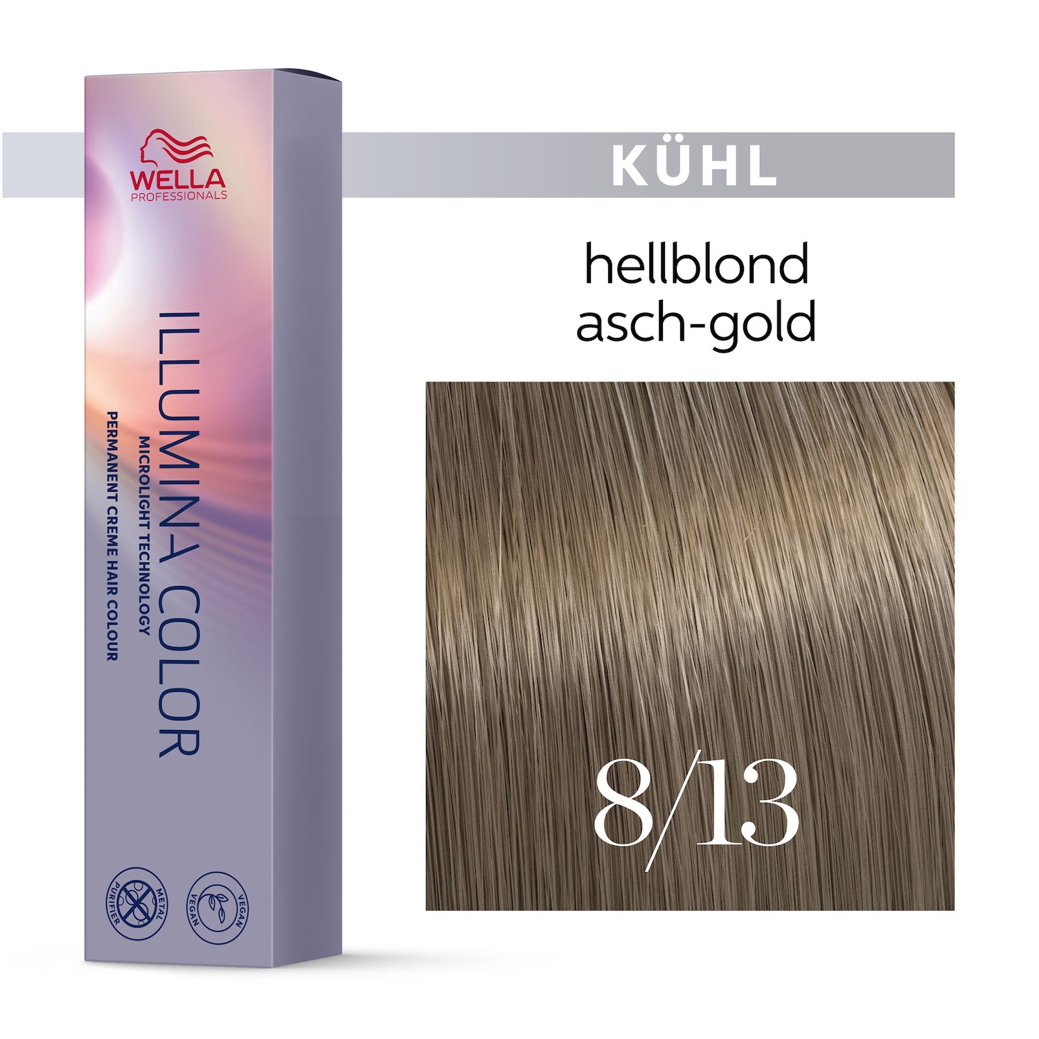 Wella Illumina Color Haarfarbe 8/13 Hellblond Asch Gold