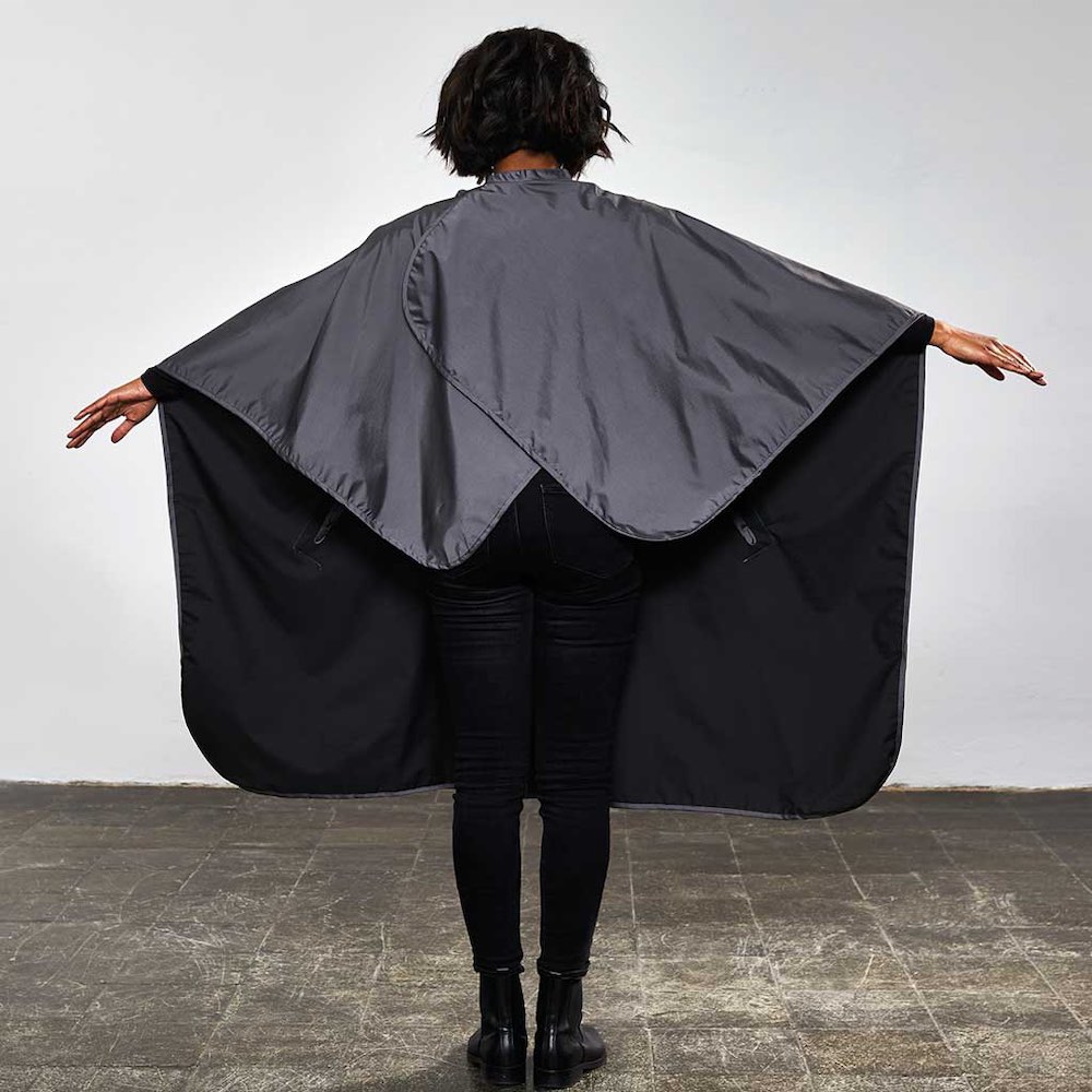 Trend Design NANO Compact Uni Färbeumhang - Uni- grau