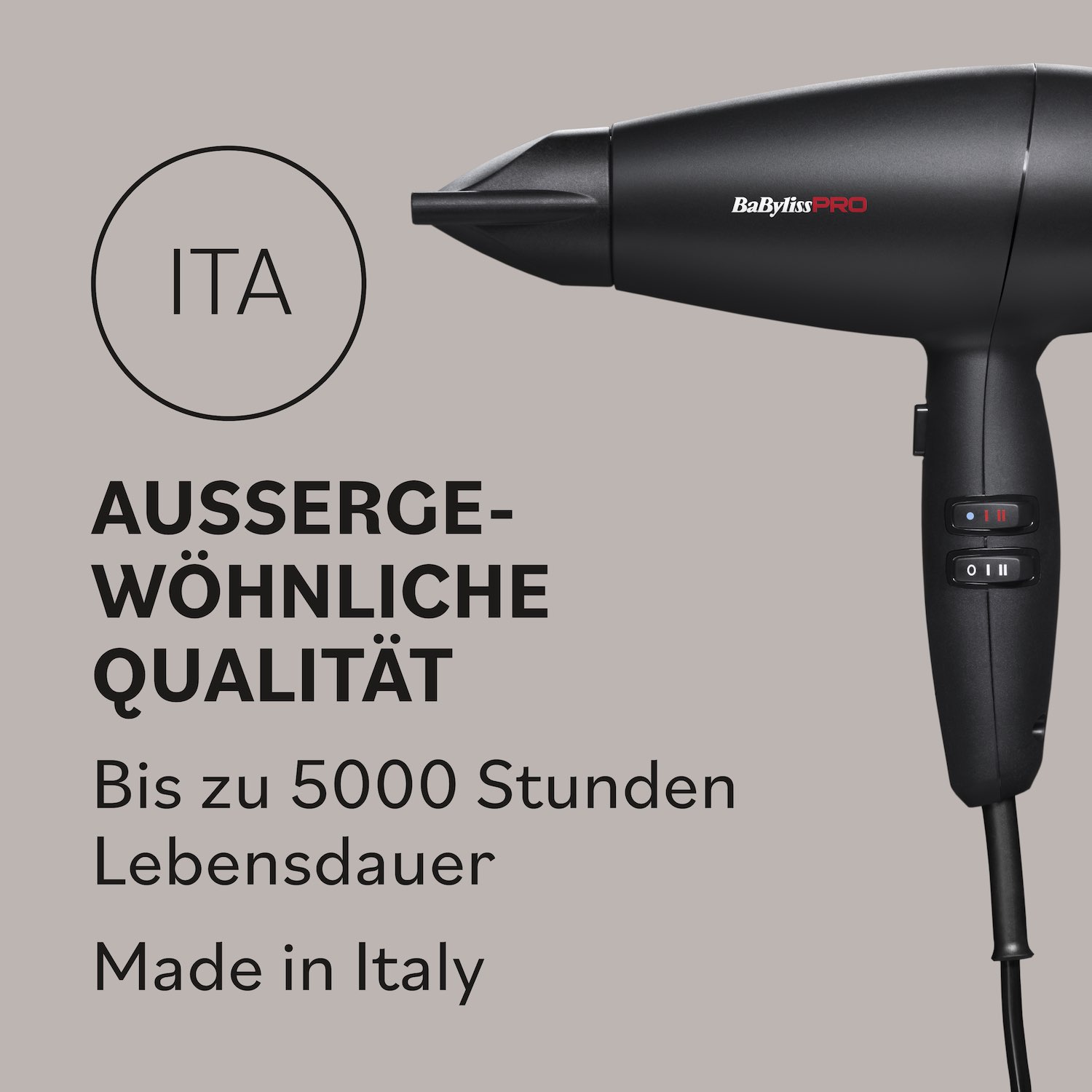 BaByliss PRO Haartrockner Avanzato mit Digitalmotor 2300 Watt BAB6965E
