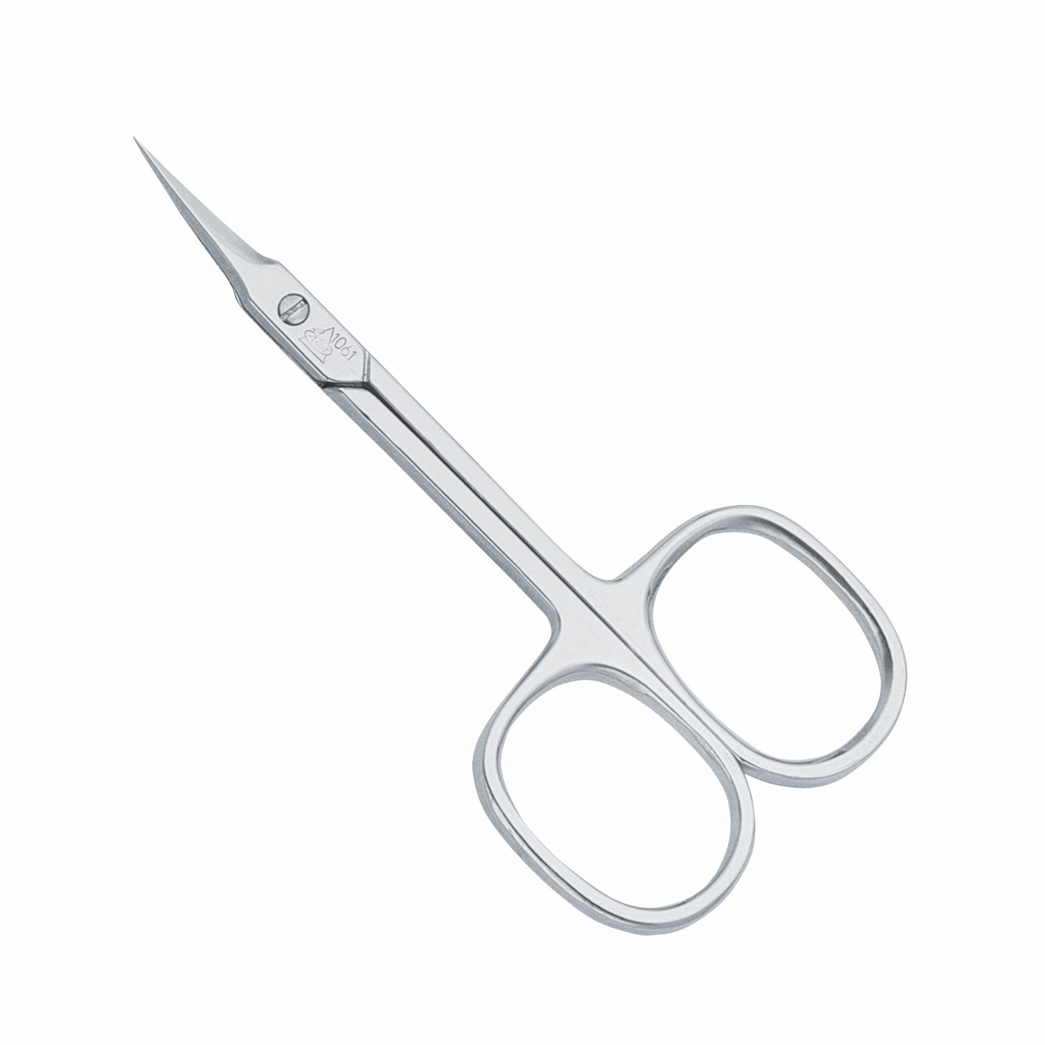 Erbe Hautschere Turmspitze, aufgebogen, glatt, vernickelt - 91061