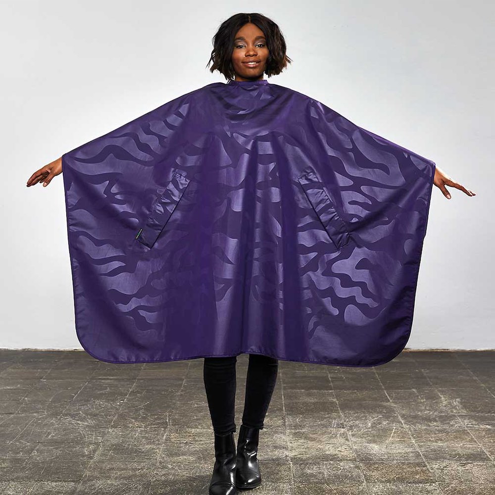 Trend Design NANO Compact Färbeumhang - Violett gemustert