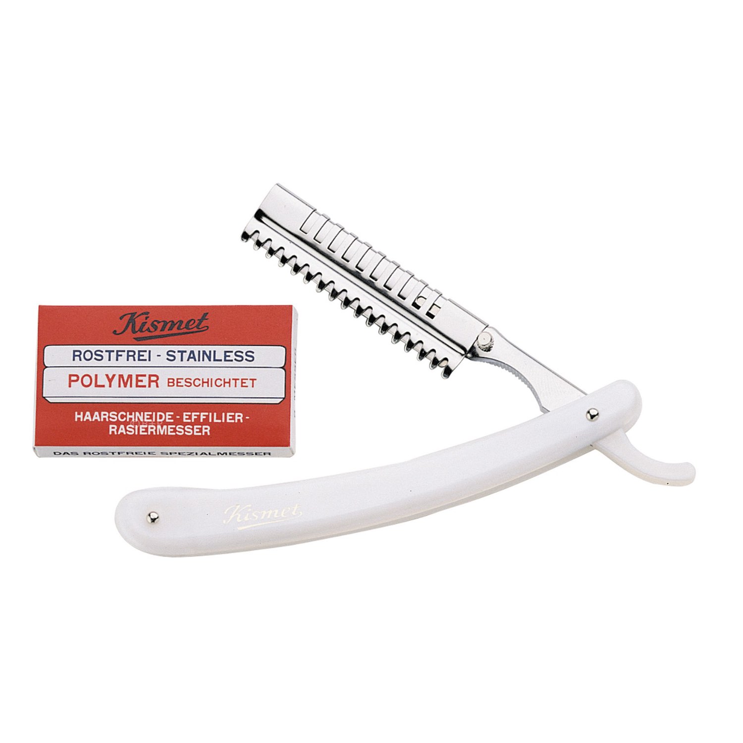 Kismet Rasiermesser Friseurmesser- Set inklusive 6 Klingen