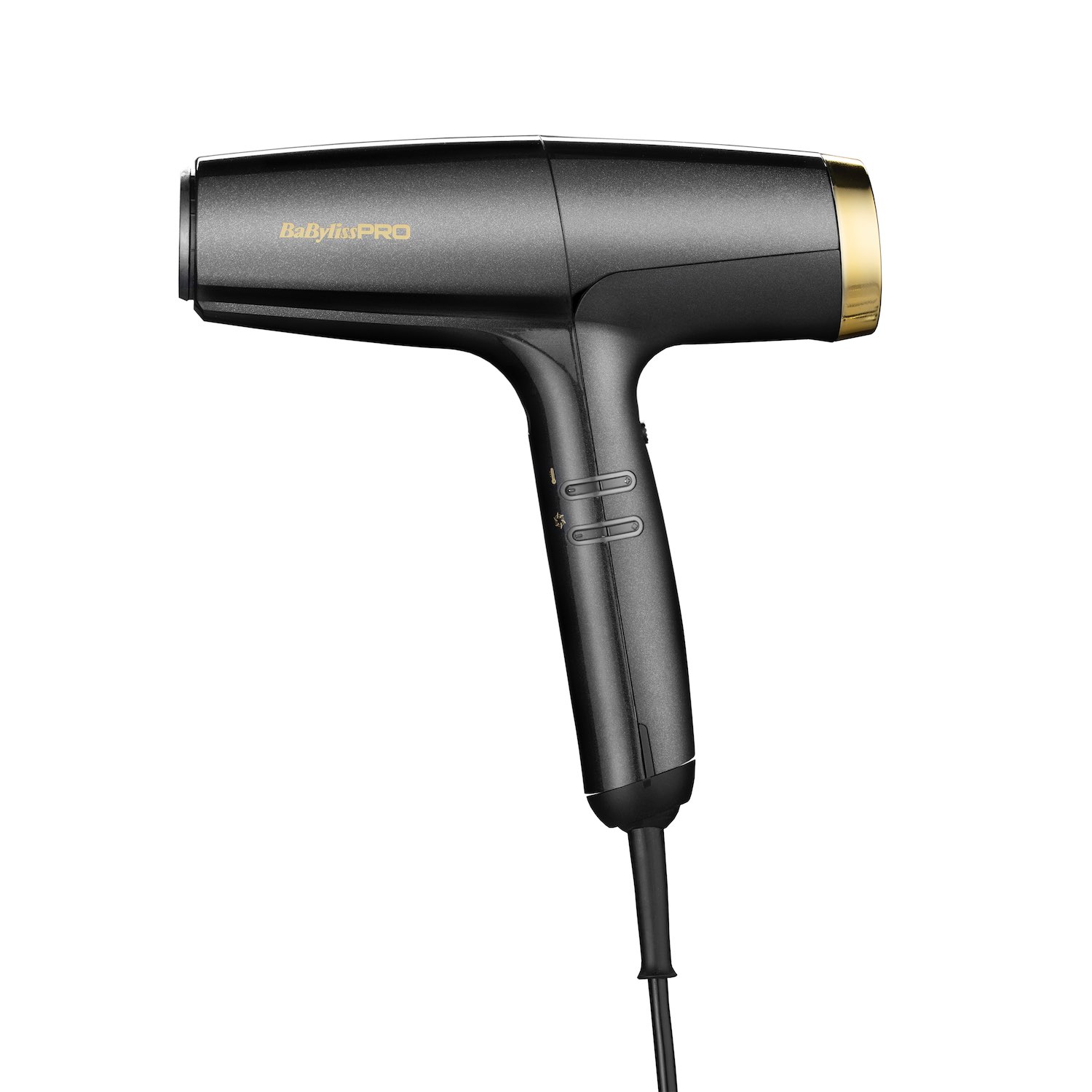 BaBylissPRO Falco Haartrockner Digital Highspeed Grau/Gold BAB8550E