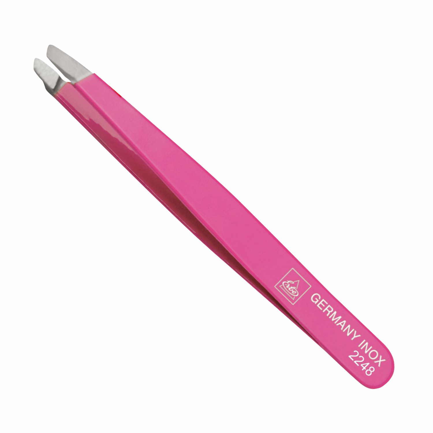Erbe Pinzette schräg, pink, rostfrei Inox- 92248