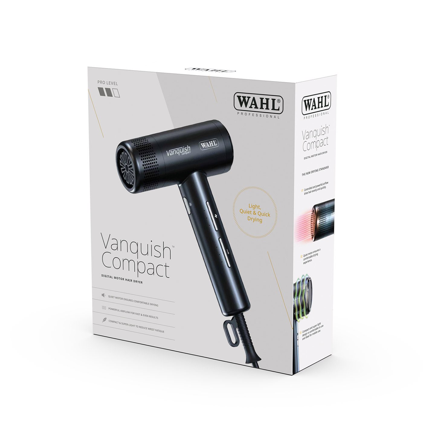 Wahl Vanquish Compact Haartrockner Schwarz 1.600 Watt