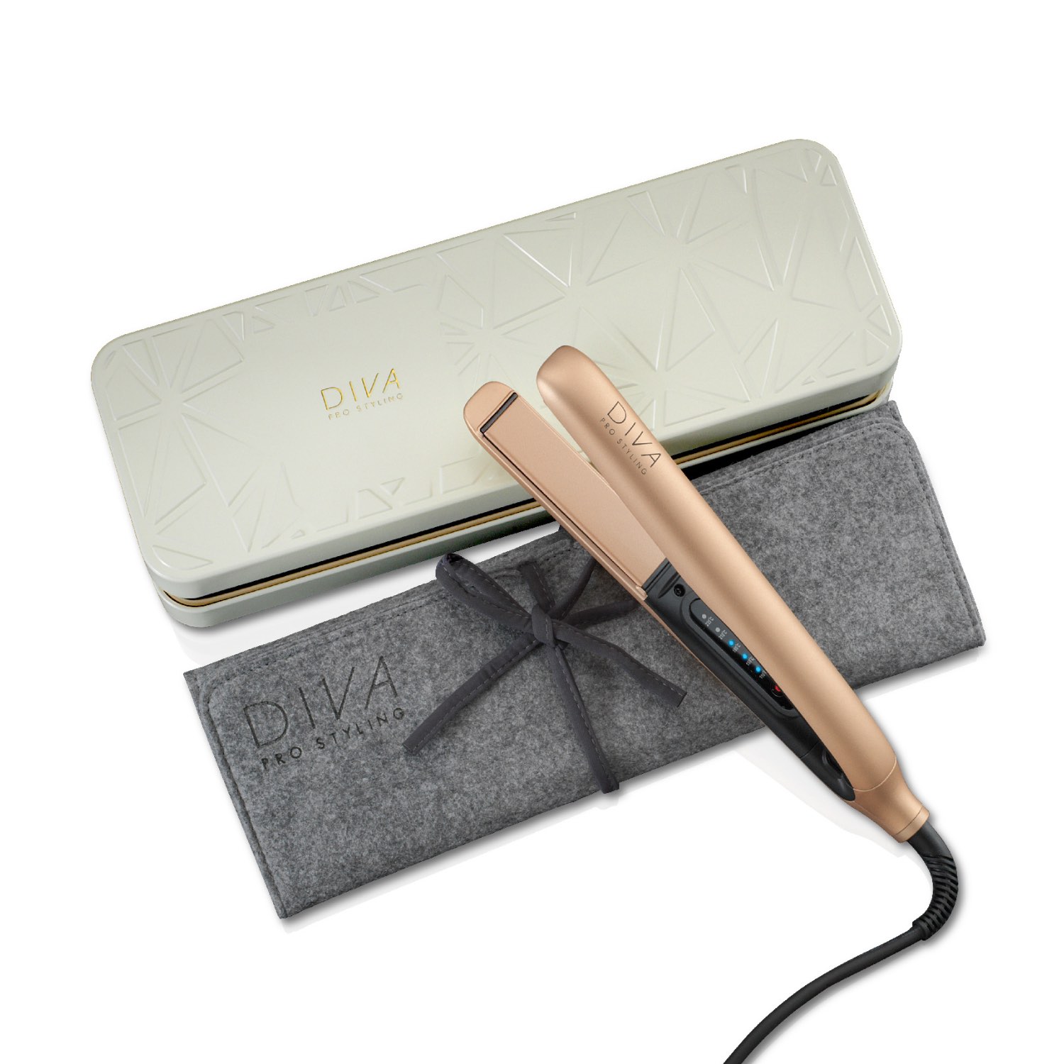 Diva Pro Styling Precious Metals Touch Straightener - Rosègold