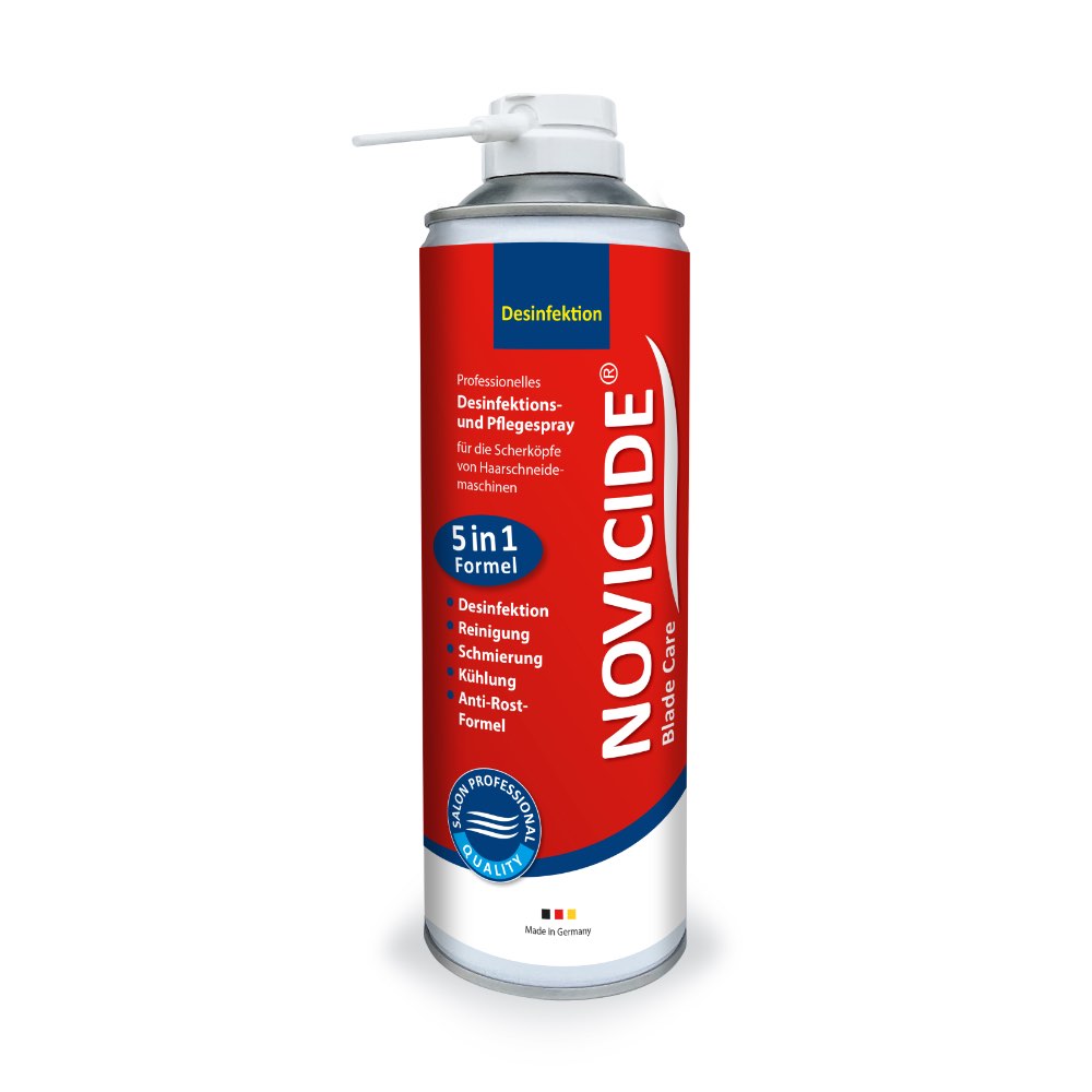NOVICIDE Blade Care Spray 500ml - Für Haarschneidemaschinen, 5-in-1 Formel