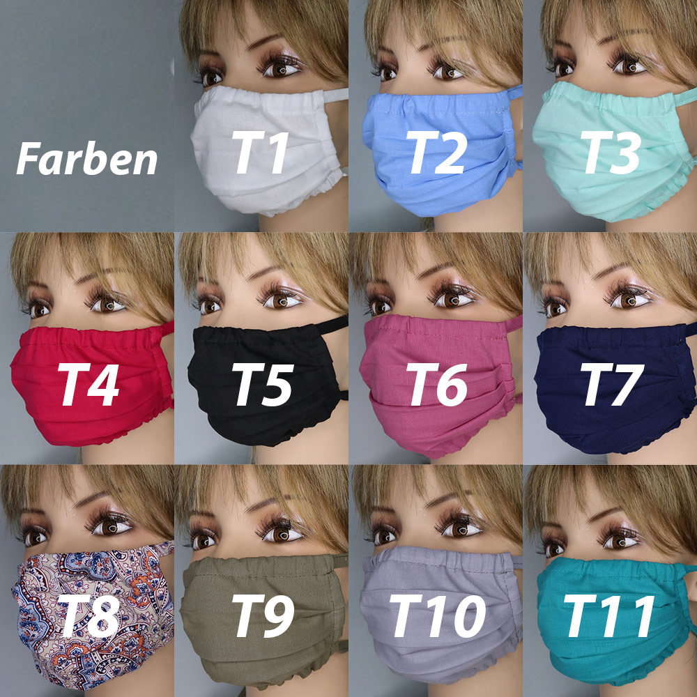 Mund- & Nase Maske, Alltagsmaske, Gesichtsmaske verschiedene Farben