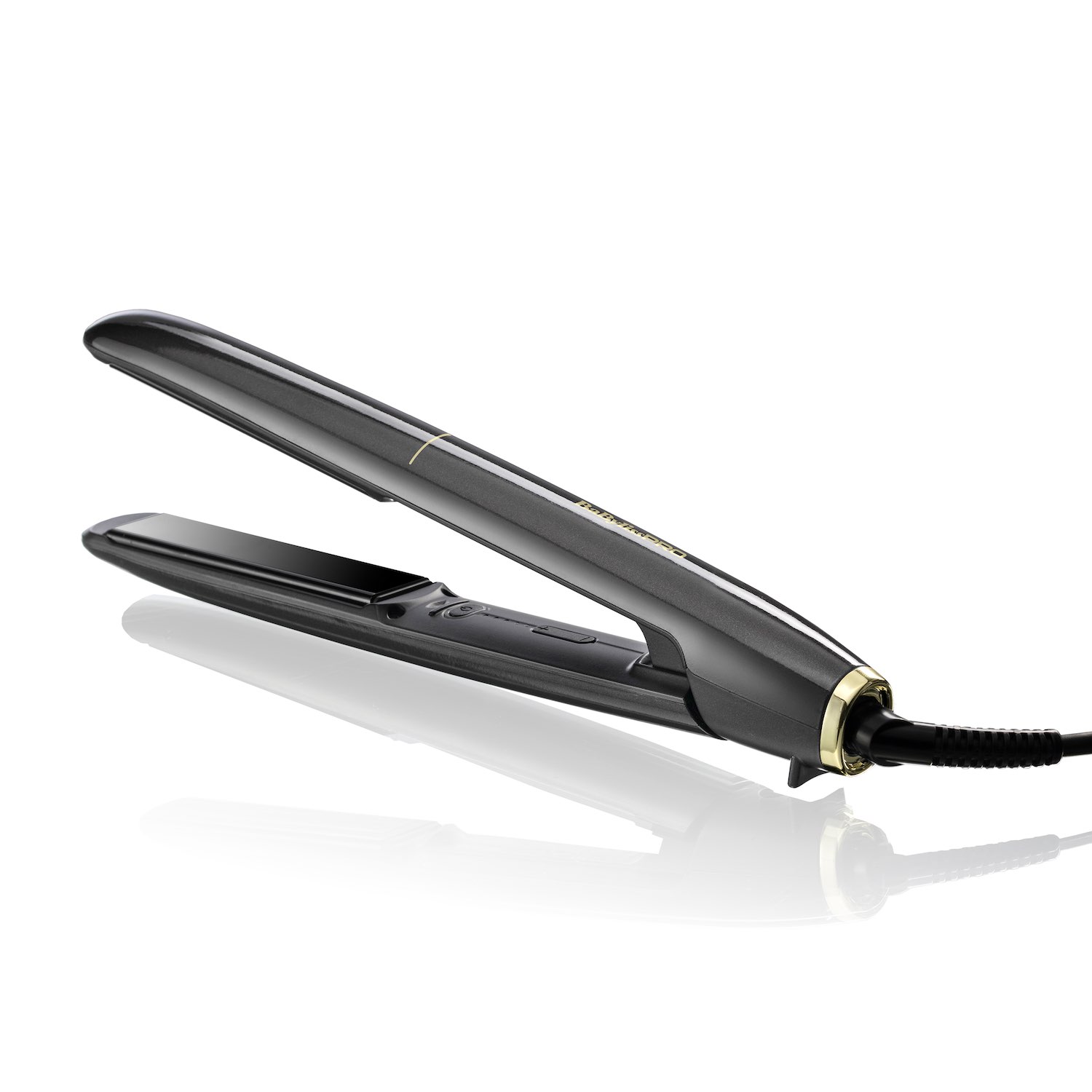 BaByliss PRO STILISTA grau & gold Glätteisen Haarglätter BAB3550OE