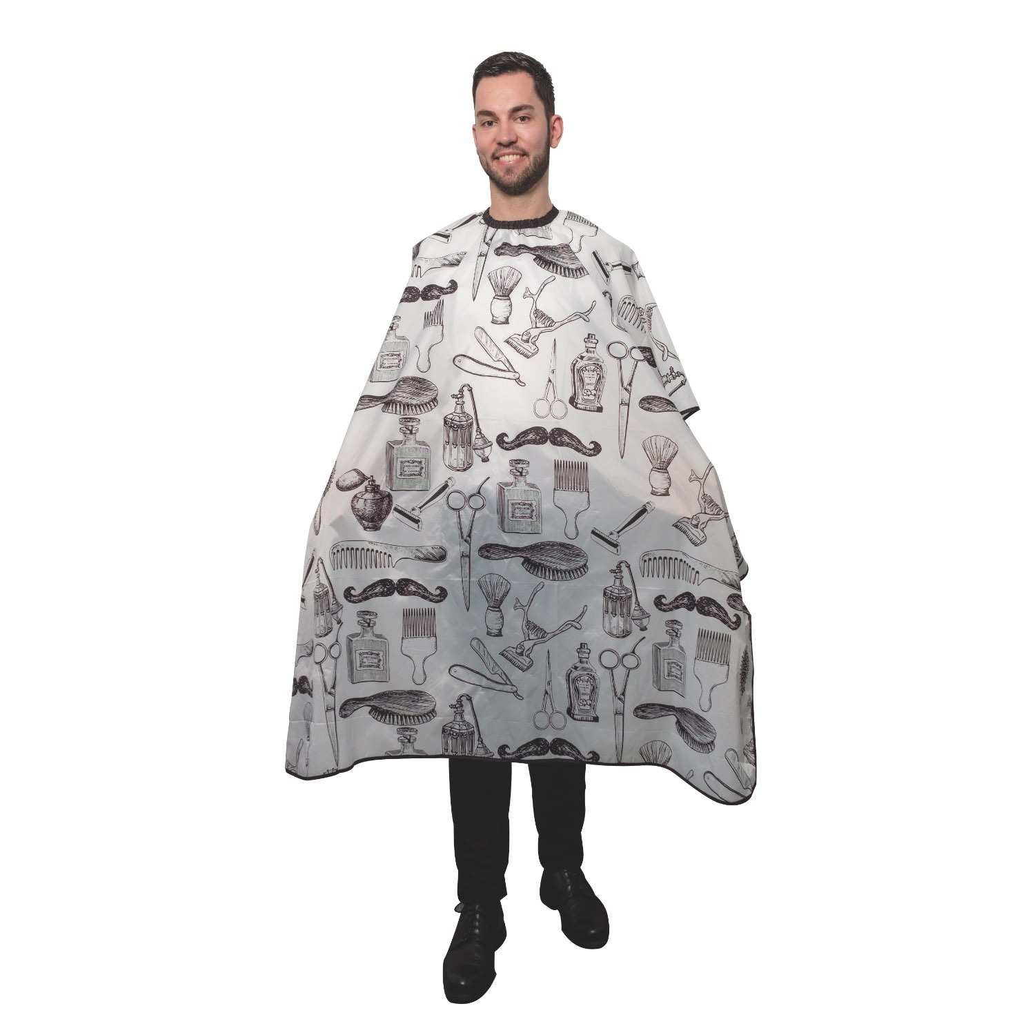 Rondo Umhang Barbertools - Schwarz/Weiß