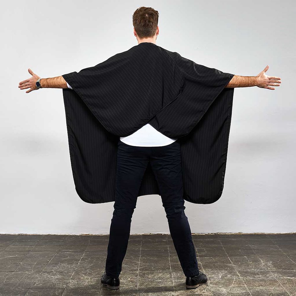 Trend Design Herren Schneideumhang - Schwarz mit Druckknopfverschluss