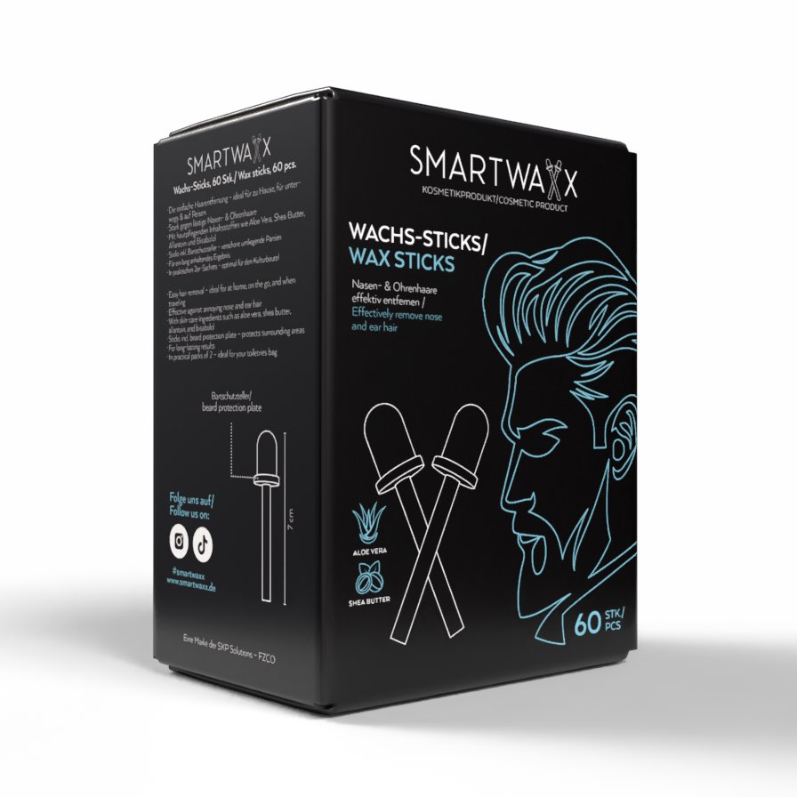 Smartwaxx Sticks 60 Stück Nasen- & Ohrenhaare einfach entfernen