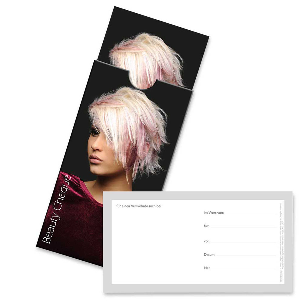 Trend Design Geschenkgutschein Beauty Cheque inkl. Geschenkhülle - 20 Stück