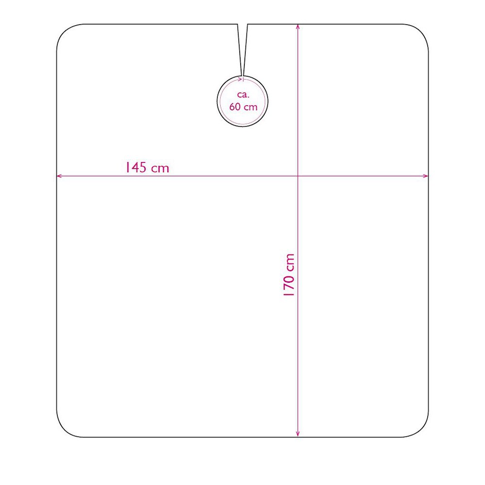 Trend Design Barber Schneide- und Rasierumhang - Gestreift