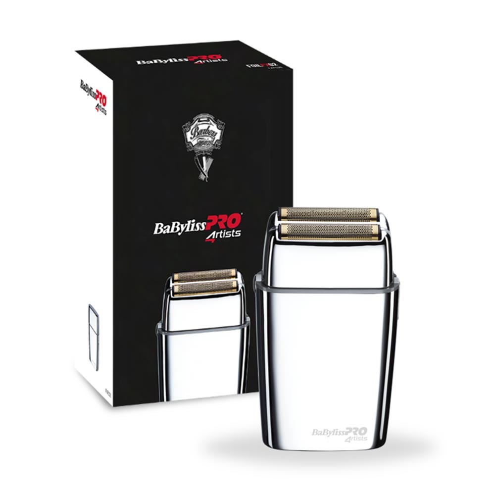 BaByliss PRO 4Artists Doppelfolienrasierer FOILFX mit Vollmetallgehäuse FXFS2E
