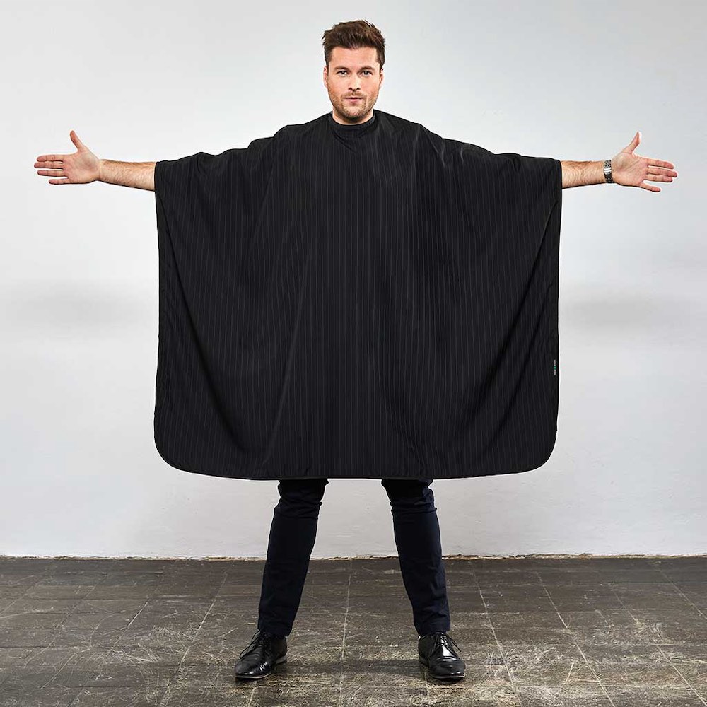 Trend Design Herren Schneideumhang - Schwarz mit Druckknopfverschluss